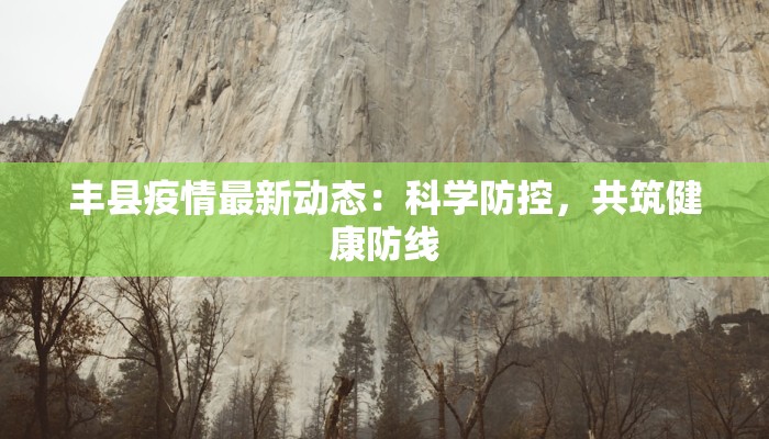 丰县疫情最新动态:科学防控,共筑健康防线 丰县疫情最新动态:科学防控,共筑健康防线