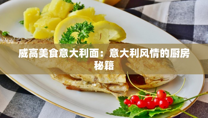 威高美食意大利面:意大利风情的厨房秘籍 威高美食意大利面:意大利风情的厨房秘籍